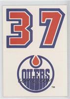 Edmonton Oilers Team (Uniform Number Above Team Logo)