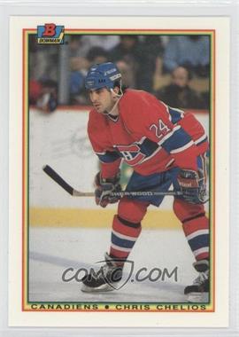 1990-91 Bowman - [Base] - Tiffany #42 - Chris Chelios