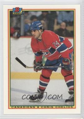 1990-91 Bowman - [Base] - Tiffany #42 - Chris Chelios