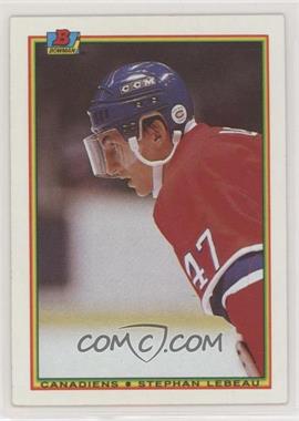 1990-91 Bowman - [Base] #53 - Stephan Lebeau [Poor to Fair]