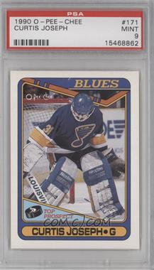 1990-91 O-Pee-Chee - [Base] #171 - Curtis Joseph [PSA 9 MINT]