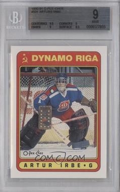 1990-91 O-Pee-Chee - [Base] #501 - Arturs Irbe (Name Misspelled as Artur) [BGS 9 MINT]