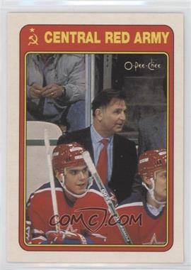 1990-91 O-Pee-Chee - Central Red Army #17R - Viktor Tikhonov