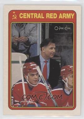 1990-91 O-Pee-Chee - Central Red Army #17R - Viktor Tikhonov