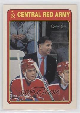 1990-91 O-Pee-Chee - Central Red Army #17R - Viktor Tikhonov