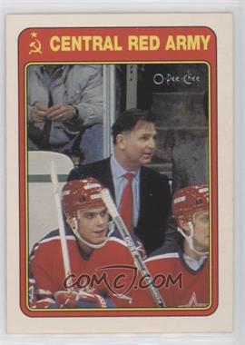 1990-91 O-Pee-Chee - Central Red Army #17R - Viktor Tikhonov