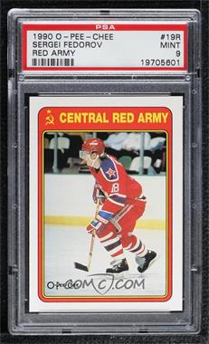 1990-91 O-Pee-Chee - Central Red Army #19R - Sergei Fedorov [PSA 9 MINT]
