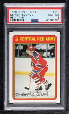 1990-91 O-Pee-Chee - Central Red Army #19R - Sergei Fedorov [PSA 8 NM‑MT]
