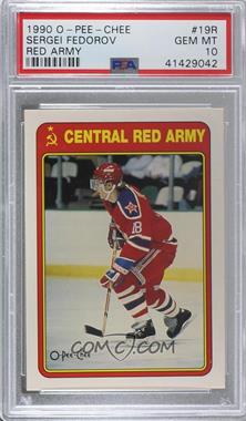 1990-91 O-Pee-Chee - Central Red Army #19R - Sergei Fedorov [PSA 10 GEM MT]