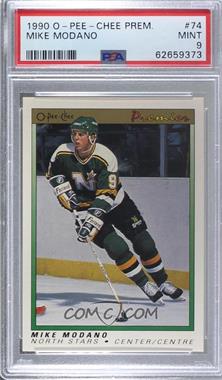 1990-91 O-Pee-Chee Premier - [Base] #74 - Mike Modano [PSA 9 MINT]