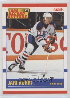 1990-91 Score - [Base] - Bilingual #348 - Record Setters - Jari Kurri