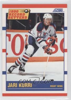 1990-91 Score - [Base] - Bilingual #348 - Record Setters - Jari Kurri