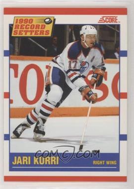 1990-91 Score - [Base] - Bilingual #348 - Record Setters - Jari Kurri