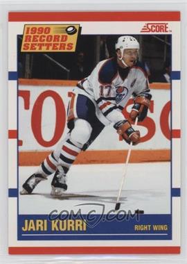 1990-91 Score - [Base] - Bilingual #348 - Record Setters - Jari Kurri