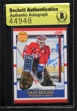 1990-91 Score - [Base] - Bilingual #392 - Prospect - Olaf Kolzig [BAS Authentic]