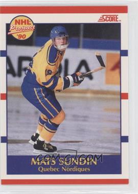 1990-91 Score - [Base] - Bilingual #398 - Prospect - Mats Sundin