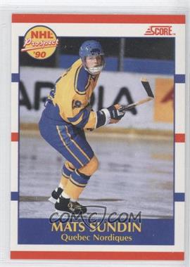 1990-91 Score - [Base] - Bilingual #398 - Prospect - Mats Sundin