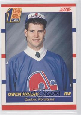 1990-91 Score - [Base] - Bilingual #435 - First Round Draft Choice - Owen Nolan