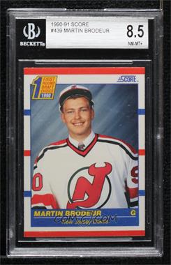 1990-91 Score - [Base] #439 - First Round Draft Choice - Martin Brodeur [BGS 8.5 NM‑MT+]