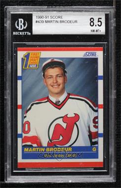 1990-91 Score - [Base] #439 - First Round Draft Choice - Martin Brodeur [BGS 8.5 NM‑MT+]