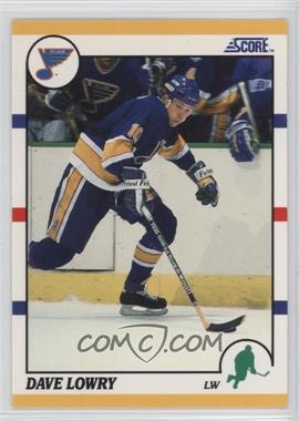 1990-91 Score Rookie & Traded - [Base] #38T - Dave Lowry