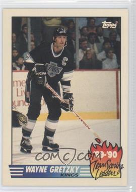 1990-91 Topps - Team Scoring Leaders #12 - Wayne Gretzky