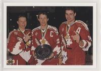 Kris Draper, Eric Lindros, Steven Rice