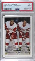 Checklist - Johan Garpenlov, Sergei Fedorov [PSA 9 MINT]