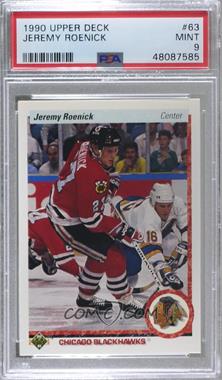 1990-91 Upper Deck - [Base] #63 - Jeremy Roenick [PSA 9 MINT]