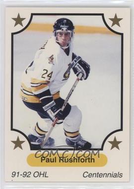 1991-92 7th Inning Sketch OHL - [Base] #67 - Paul Rushforth