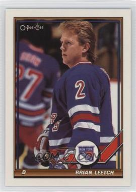 1991-92 O-Pee-Chee - [Base] #108 - Brian Leetch