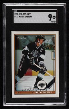 1991-92 O-Pee-Chee - [Base] #321 - Wayne Gretzky [SGC 9 MINT]