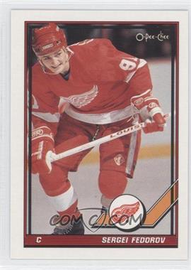 1991-92 O-Pee-Chee - [Base] #401 - Sergei Fedorov