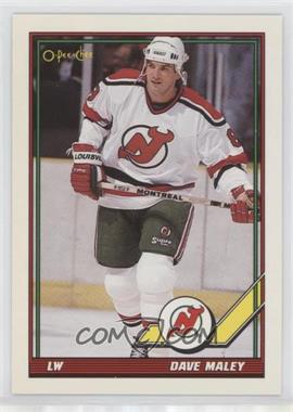 1991-92 O-Pee-Chee - [Base] #476 - David Maley