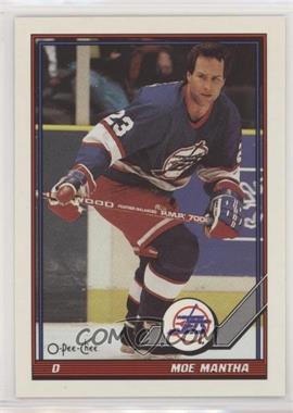 1991-92 O-Pee-Chee - [Base] #477 - Moe Mantha [Noted]