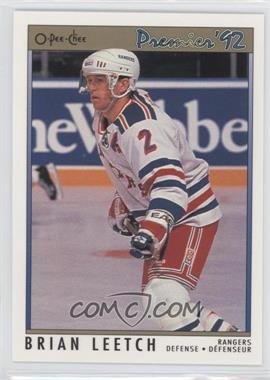 1991-92 O-Pee-Chee Premier - [Base] #57 - Brian Leetch