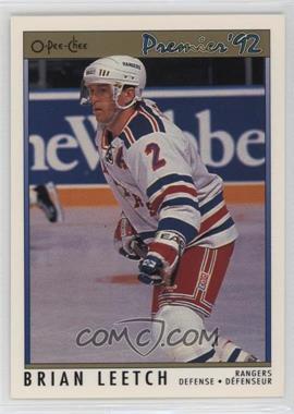 1991-92 O-Pee-Chee Premier - [Base] #57 - Brian Leetch