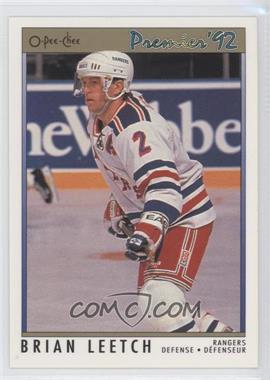 1991-92 O-Pee-Chee Premier - [Base] #57 - Brian Leetch