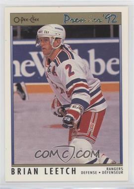 1991-92 O-Pee-Chee Premier - [Base] #57 - Brian Leetch