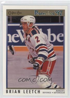 1991-92 O-Pee-Chee Premier - [Base] #57 - Brian Leetch