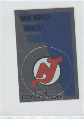 1991-92 Panini Album Stickers - [Base] #164 - Team Logo - New Jersey Devils