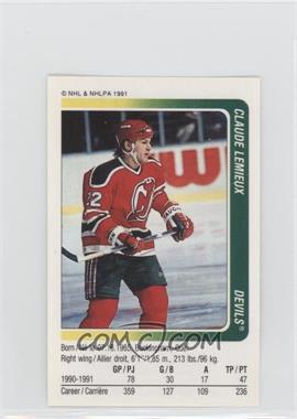 1991-92 Panini Album Stickers - [Base] #224 - Claude Lemieux