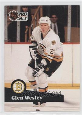 1991-92 Pro Set - [Base] - French #1 - Glen Wesley