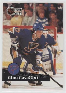 1991-92 Pro Set - [Base] - French #218 - Gino Cavallini