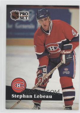 1991-92 Pro Set - [Base] #120 - Stephan Lebeau