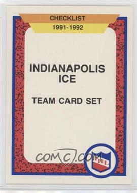 1991-92 ProCards AHL/IHL - [Base] #504 - Indianapolis Ice