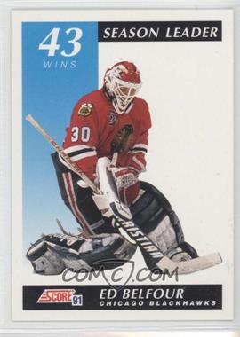 1991-92 Score Canadian - [Base] - Bilingual #300 - Season Leader - Ed Belfour