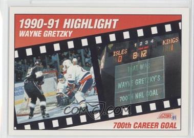 1991-92 Score Canadian - [Base] - Bilingual #303 - 1990-91 Highlight - Wayne Gretzky