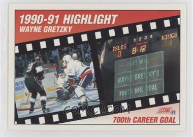1991-92 Score Canadian - [Base] - Bilingual #303 - 1990-91 Highlight - Wayne Gretzky