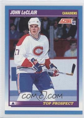 1991-92 Score Canadian - [Base] - Bilingual #343 - Top Prospect - John LeClair